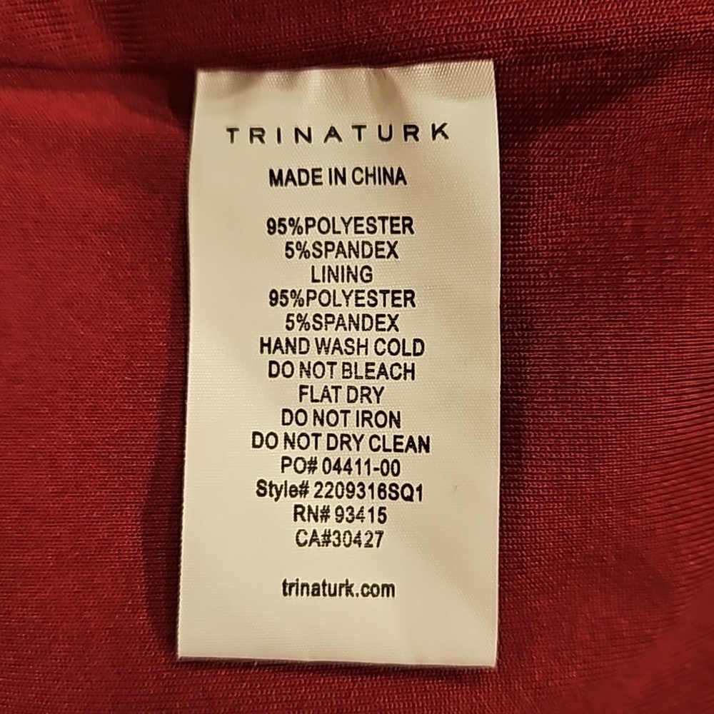 💕TRINA TURK💕 Stella Strapless Sheath Dress Festive Fuchsia Plum Sequin 10 NWT - Picture 16 of 16